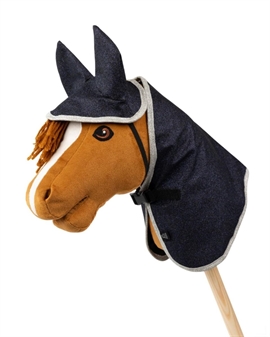 My Hobby Horse dækken og hut Navy Glitter